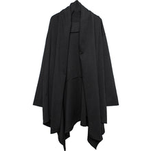 Load image into Gallery viewer, Black Mid-Length Cardigan Cape
