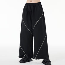 Load image into Gallery viewer, Zip Casual Straight Wide Leg Pants
