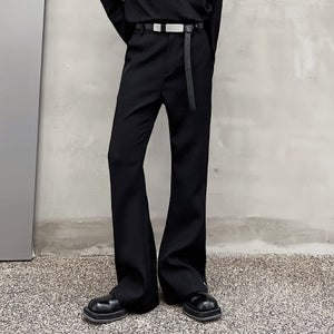 Summer Black Flared Trousers