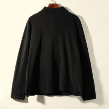 Load image into Gallery viewer, Double-sided Velvet Half Turtleneck Long-sleeved T-shirt
