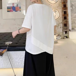 Irregular Hem Short Sleeve T-Shirt