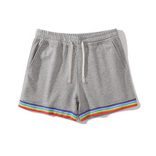 Load image into Gallery viewer, Cotton Sport Rainbow Print Shorts
