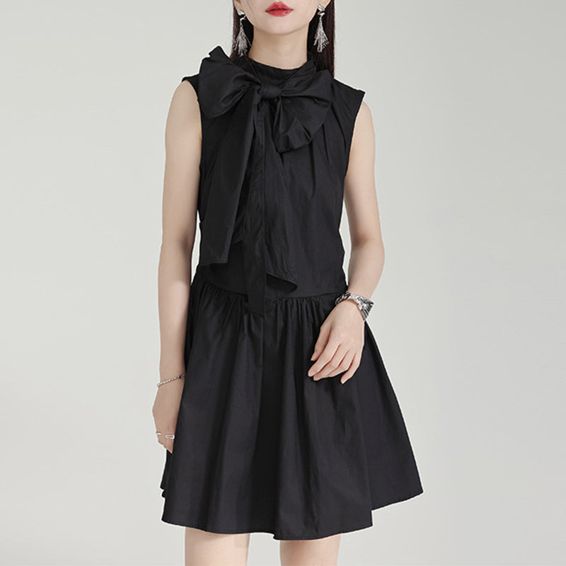 Bow Tie Sleeveless Dress