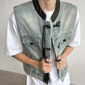 Denim Loose Sleeveless Casual Vest