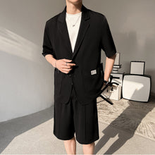 Load image into Gallery viewer, Short-Sleeved Ice Silk Casual Thin Short Suit
