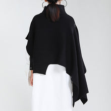 Load image into Gallery viewer, Loose Turtleneck Shawl Sweater
