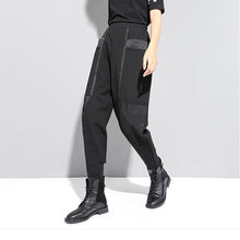 Load image into Gallery viewer, Thick Fleece Stitching Zipper Pocket Harem Pants
