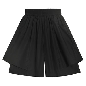 A-line Short Wide-leg Pants Skirt