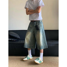 Load image into Gallery viewer, Vintage Wide-leg Straight-leg Denim Trousers
