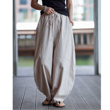 Load image into Gallery viewer, Linen Thin Loose Vintage Wide Leg Bloomers
