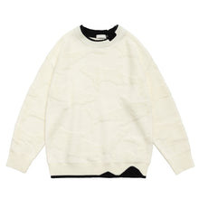 Load image into Gallery viewer, Fake Two-piece Round Neck Pullover Sweater
