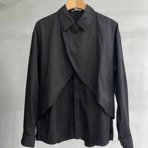 Detachable Deconstructed Crossover Long Sleeve Shirt