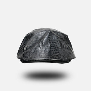 PU Crocodile Pattern Vintage Beret