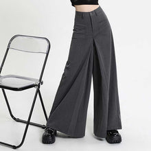 Load image into Gallery viewer, Draped Relaxed High-Rise Wide-Leg Pants
