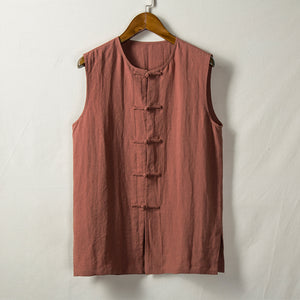 Loose Linen Casual Vest