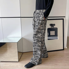 Load image into Gallery viewer, Wide-leg Tiger Print Loose Straight Suit Trousers
