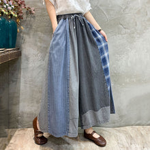 Load image into Gallery viewer, Color Block Denim Wide Leg Pants
