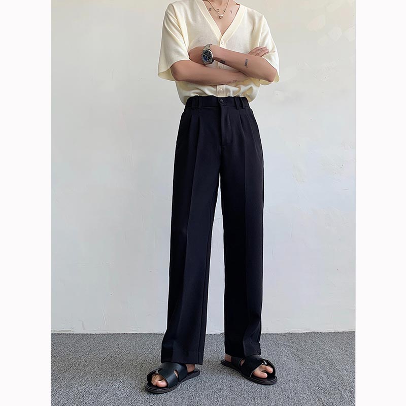 Thin Drape Straight Casual Pants