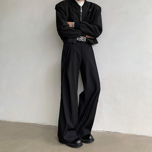 Loose Straight Floor-length Casual Pants