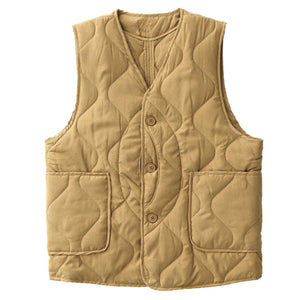 Winter Multi-Pocket Padded Vintage Vest