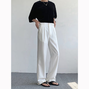 Thin Drape Straight Casual Pants