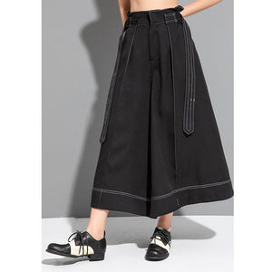 Loose Casual Wide-Leg Flared Trousers