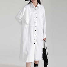 Load image into Gallery viewer, Single Breasted Shirt Collar Dress
