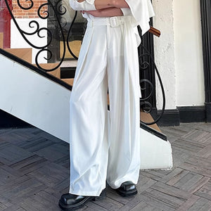 Casual Loose Floor-length Wide-leg Pants