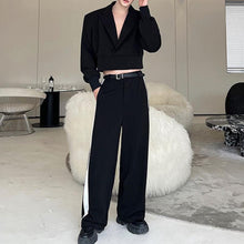 Load image into Gallery viewer, Casual Short Suit Jacket Wide Leg Pants Set
