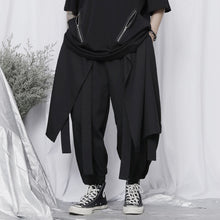 Load image into Gallery viewer, Black Oversized Loose Cropped Pants
