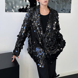 Sequined Reflective Stage Costume Sequins Blazer