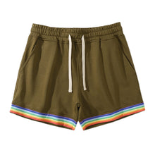 Load image into Gallery viewer, Cotton Sport Rainbow Print Shorts
