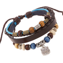 Load image into Gallery viewer, Leather Beaded Bracelet
