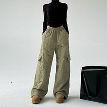 Load image into Gallery viewer, Multi-pocket Workwear Cotton Thickened Wide-leg Pants
