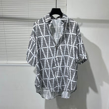 Load image into Gallery viewer, Irregular Print Loose Short Sleeve Shirt
