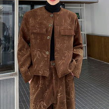 Load image into Gallery viewer, Retro Thickened Woolen Short Jacket and Straight Trousers Two-piece Set
