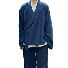 Load image into Gallery viewer, Wudang Practice Sanqing Collar Wide Sleeves Taoist Robe
