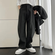 Load image into Gallery viewer, Straight Wide-leg Woolen Thickened Scimitar Pants
