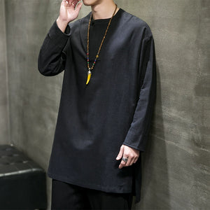 Retro Loose Long-sleeved T-shirt