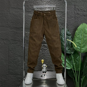 Corduroy Slim-fitting Loose Warm Casual Pants