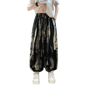 Vintage Tie-dye Ankle Trousers