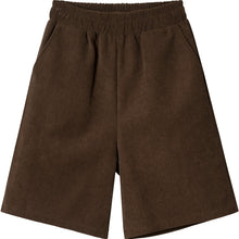 Load image into Gallery viewer, Corduroy Straight-leg Elasticated High-waisted Wide-leg Shorts
