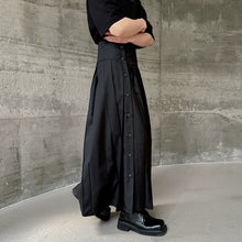 Load image into Gallery viewer, High Waist A-line Pleated Samurai Skirt
