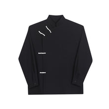 Load image into Gallery viewer, Stand Collar buckle Shirt
