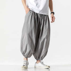 Loose Casual Cropped Trousers