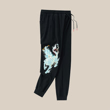 Load image into Gallery viewer, Embroidered Thickened Mid-Rise Loose Sweatpants
