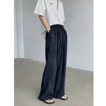 Load image into Gallery viewer, Linen Casual Wide-Leg Pants Loose Drape
