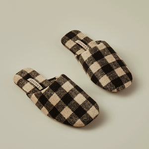 Suede Scottish Plaid Home Slippers