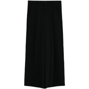 Draped High-rise Straight Trousers