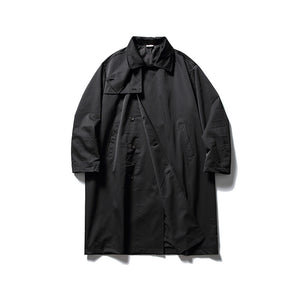 Lapel Single-side Button Windbreaker